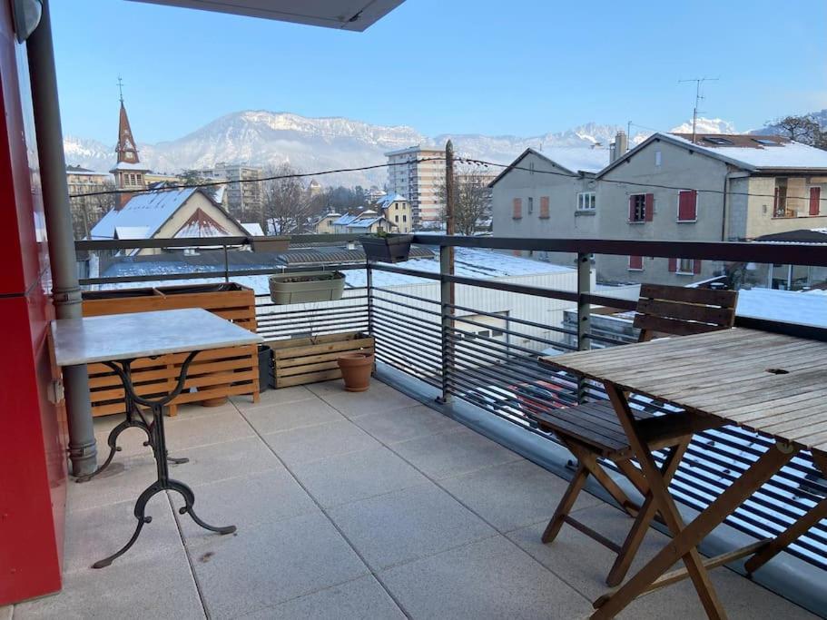 La Parenthese - Annecy- Grande Terrasse - Chambre - Garage Exterior foto